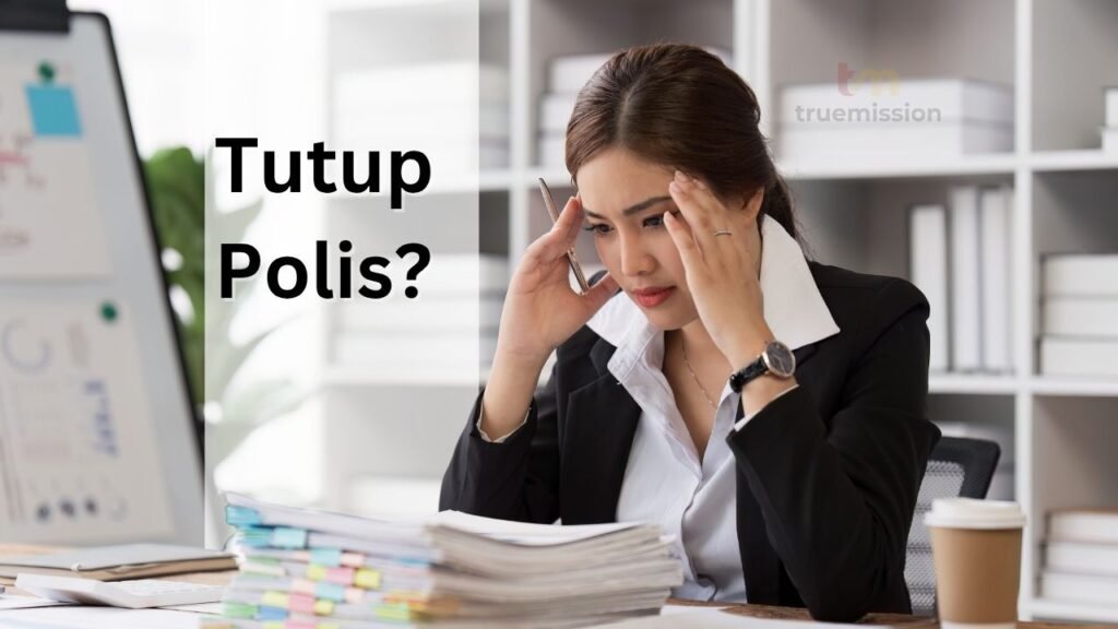 perempuan kebingungan karena ingin tutup polis prudential