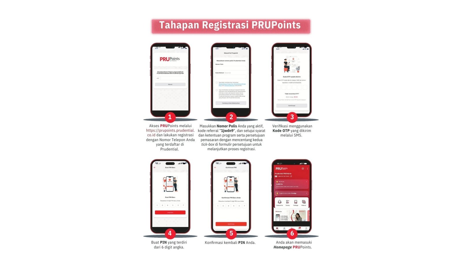 cara daftar PRUPoints